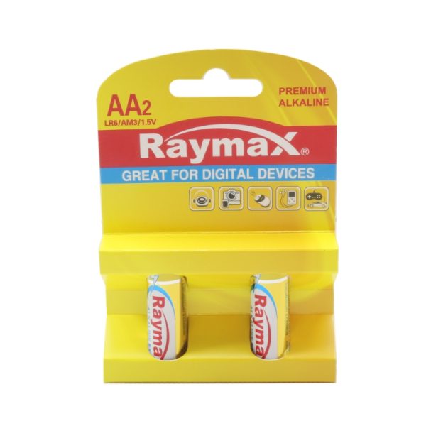 باتری قلمی آلکالاین دوتایی برند Raymax
